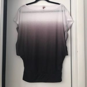 Sweaty Betty casual top ombré coverup yoga L